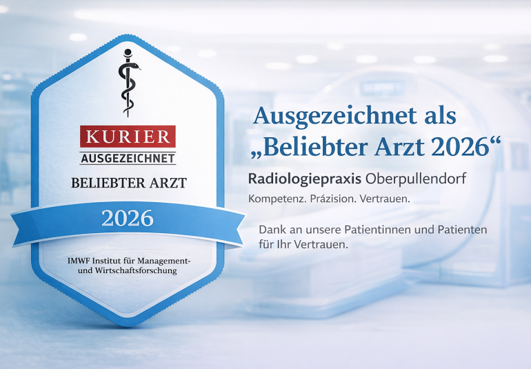 Radiologiepraxis Oberpullendorf als „Beliebter Arzt 2026“ vom KURIER ausgezeichnet